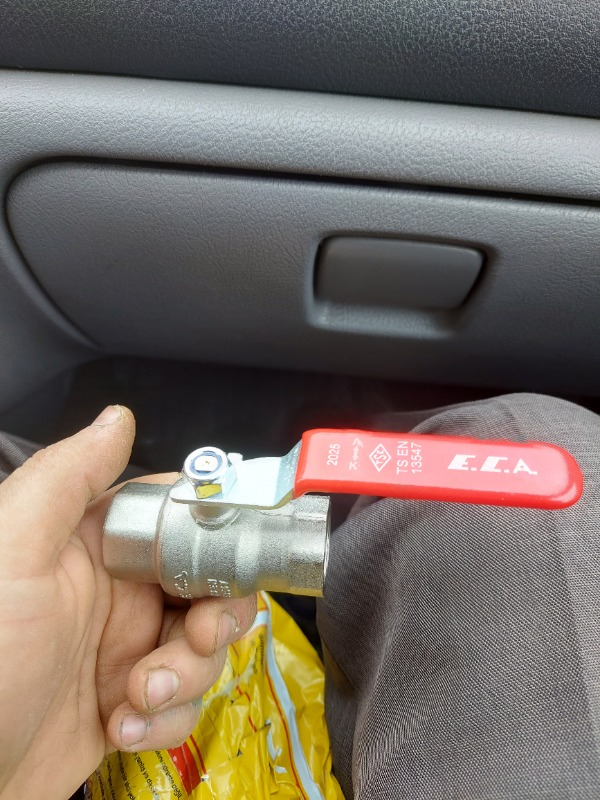 E.C.A 3/4” Endüstriyel Tip Küresel Valf Iç Iç Vida 602122188