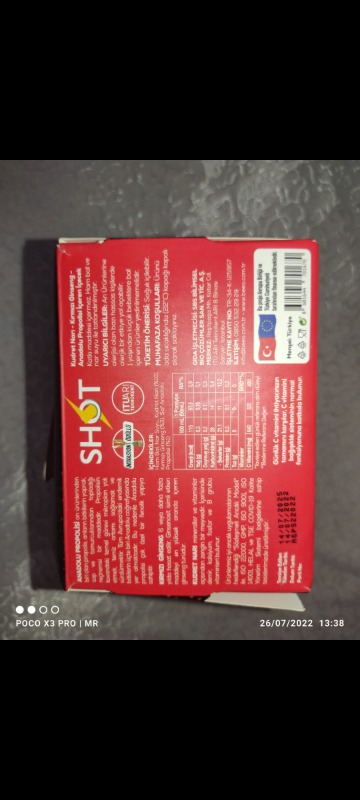 BEE'O Kudret Narı Ginseng Propolis 12'li Shot 12x50 ml