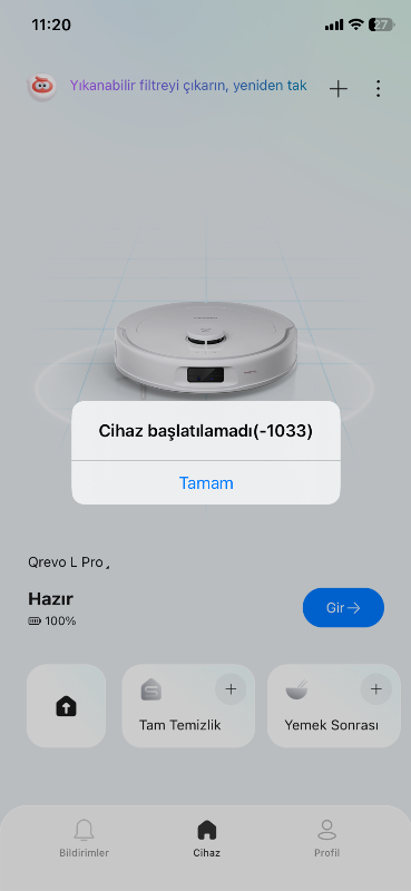 Roborock Qrevo L Pro Akıllı Robot Süpürge 18.500 Pa - Beyaz