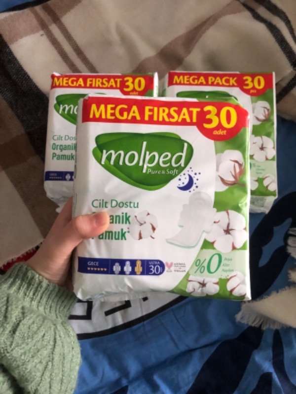 Molped Pure&soft Hijyenik Ped Gece Süper Mega Paket 90 Adet