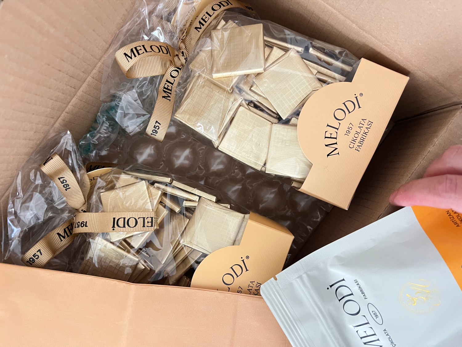 Melodi Çikolata Altın Sargılı Madlen Sütlü Çikolata- 500 gr