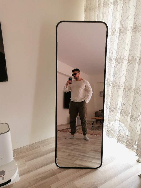 Enc Home 180X60 Siyah Dikdörtgen Boy Aynası