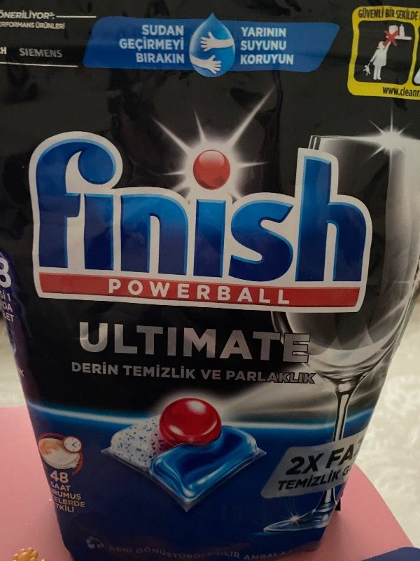 Finish Ultimate 48 Kapsül Bulaşık Makinesi Deterjanı Tableti (1 x 48 Kapsül)