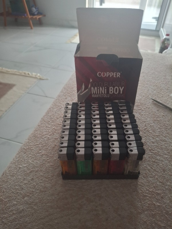 Copper Mini Manyetolu Çakmak 50’li Paket Gaz Dolumlu