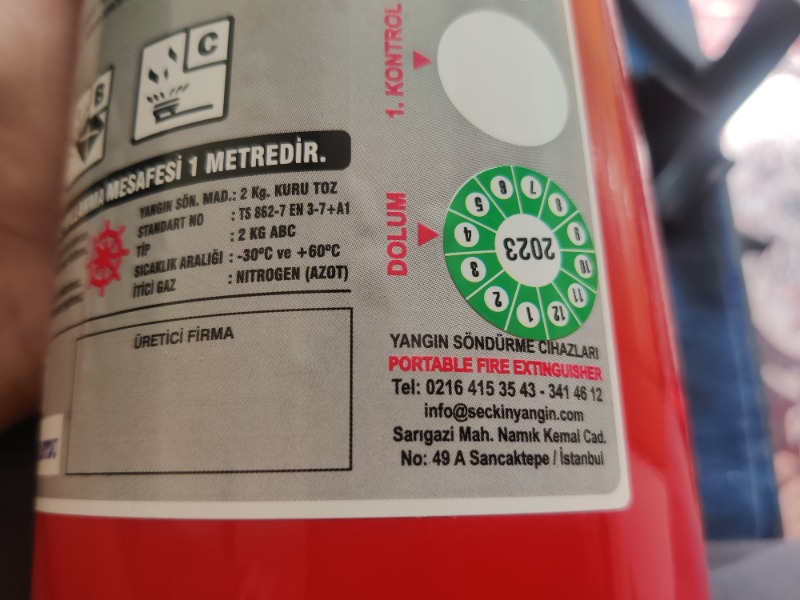 Seçkin Yangın Tüpü 2 kg