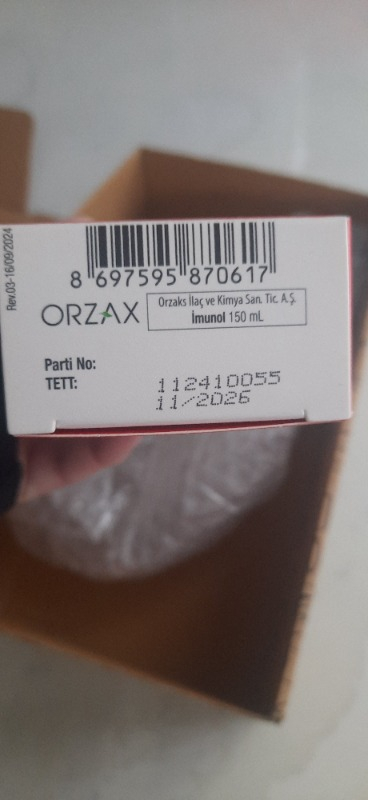 Orzax İmunol Şurup 150 ml
