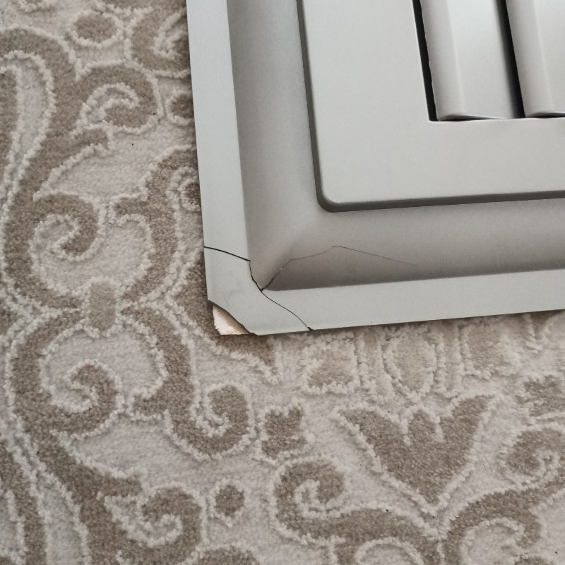 Process Banyo WC Havalandırma Menfez Panjur Gri Plastik 50 x 60 cm