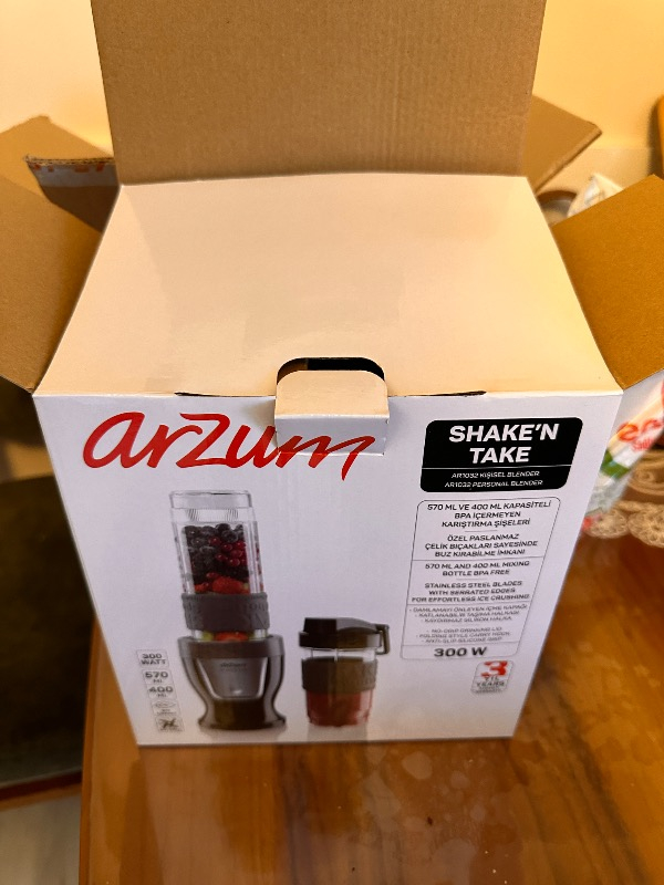 Arzum AR1032 Shake’N Take Kişisel Blender - Siyah
