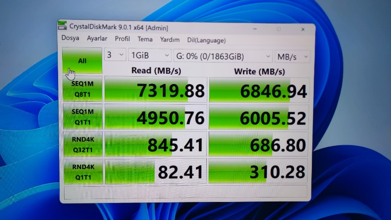 Kioxia Pcıe M2 2tb Exceria Plus Gen5 SSD 10.000/8.200