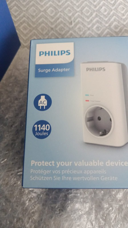 PHILIPS CHP7010W TEKLİ AKIM KORUMA PRİZ, 1140J, BEYAZ