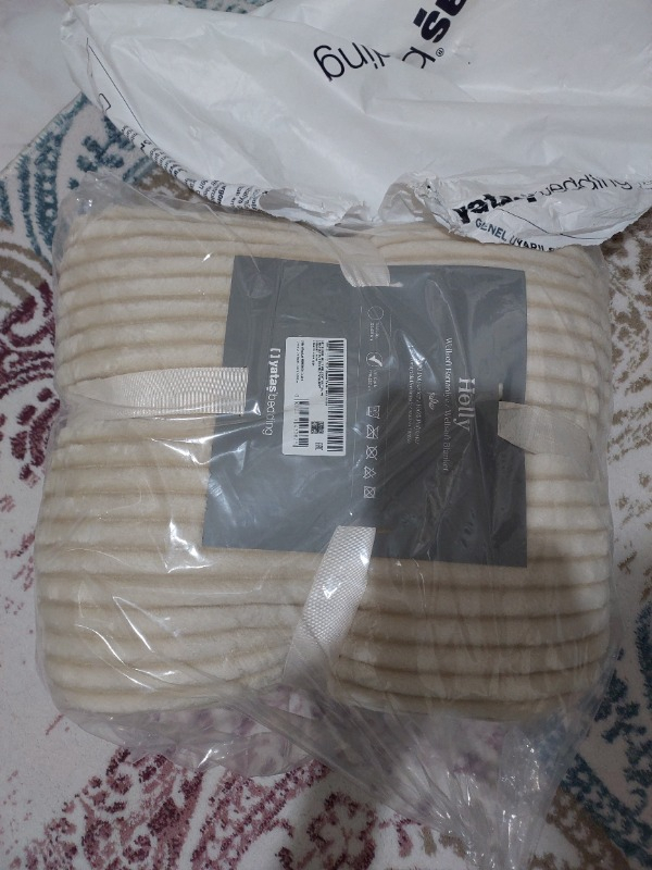 Yataş Bedding Holly Wellsoft Battaniye Çift Kişilik - Ekru