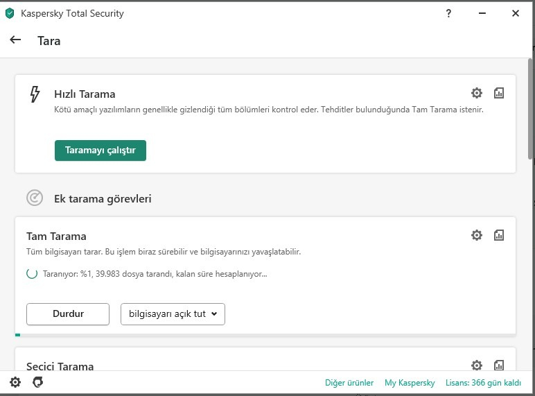 Kaspersky Total Security 1 Kullanıcı 1 Yıl Türkçe Anti Virüs Programı 2022 -2023 Sürüm