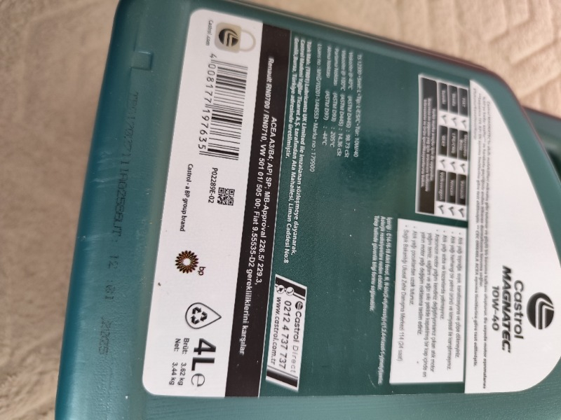 Castrol Magnatec 10W40 A/B 4 Litre Ü.T.2024