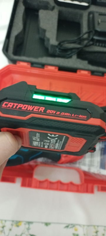 Catpower 1025 Kömürsüz Darbeli Akülü Matkap 20V 2 Ah Lion