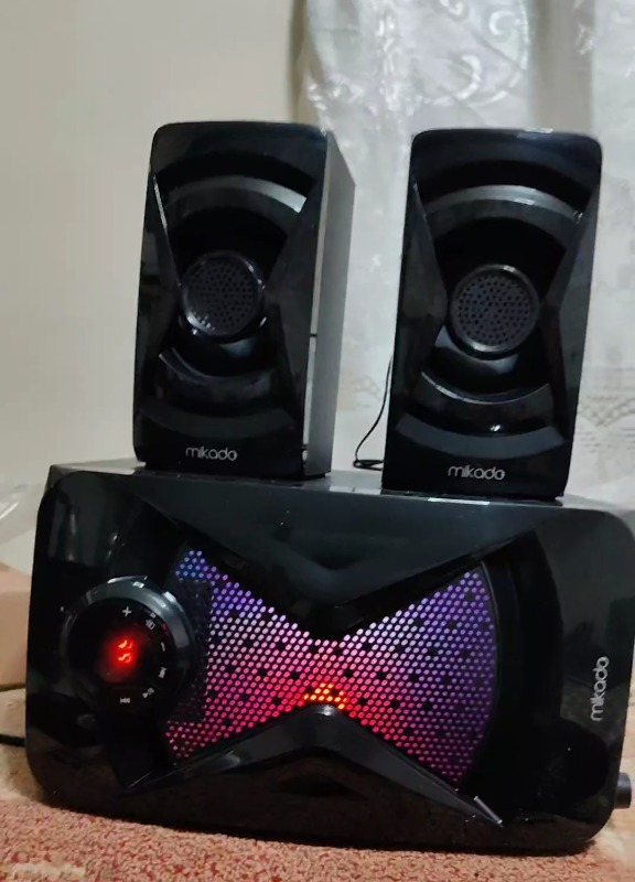 Mikado MD-370BT 2+1 38W Siyah Bt/aux/usb/fm/led Işıklı Multimedia Speaker