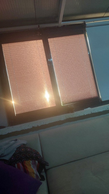 Plised Home Katlanabilir Cam Balkon Plise Perde Antrasit