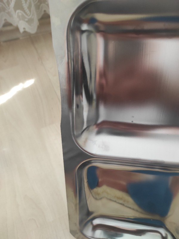 BAYDURSAN PASLANMAZ ÇELİK TABLDOT, KALIN PARLAK ÇELİK SELF SERVİS YEMEK TABAĞI