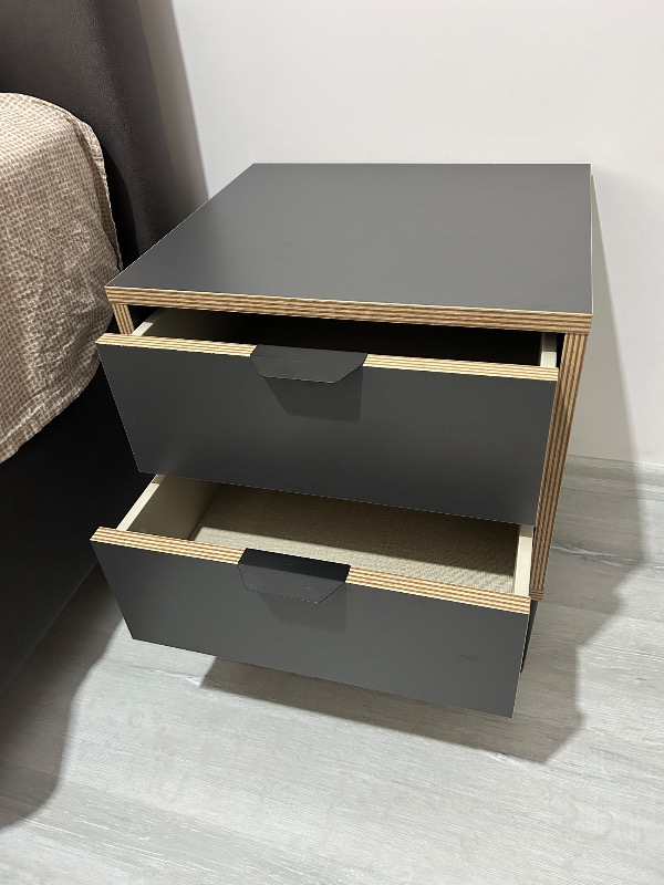 Sarmobi Arden 2 Çekmeceli Komodin Modern Tasarım Suntalam Malzemeden Üretim 45x52x40 cm