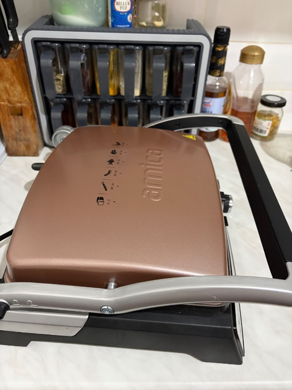Arnica Tostit Maxi Granit ROSE Izgaralı Tost Makinesi