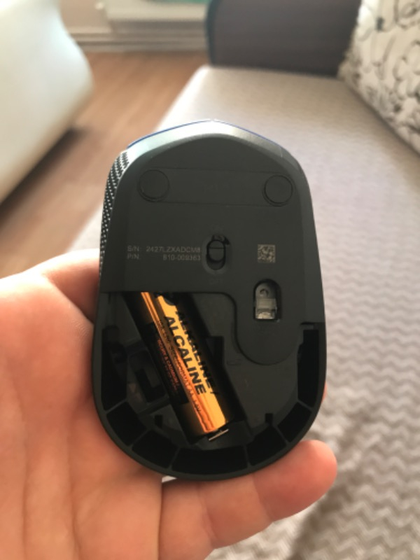 Logitech M171 USB Alıcılı Kablosuz Kompakt Mouse - Mavi