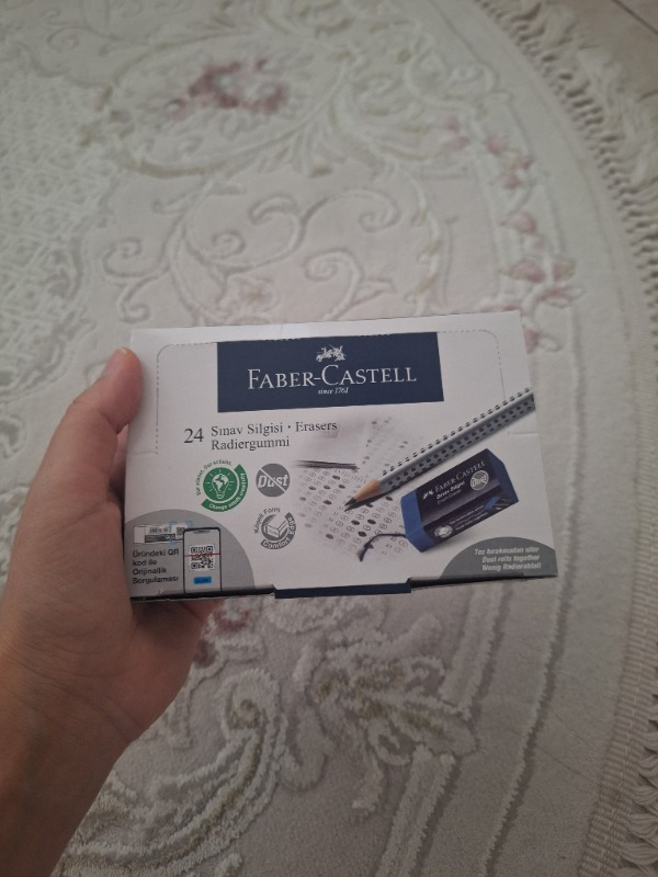 Faber-Castell Sınav Silgisi Dust-Free Mavi  24’lü Paket