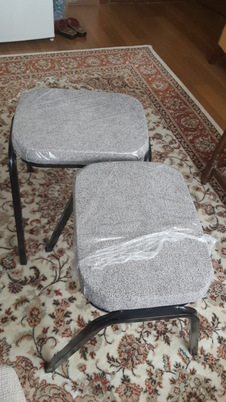 Ecowood Metal Tabure -4 Adet