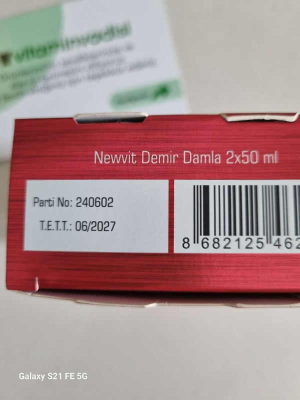 Newvit Demir Damla 2X50 ml
