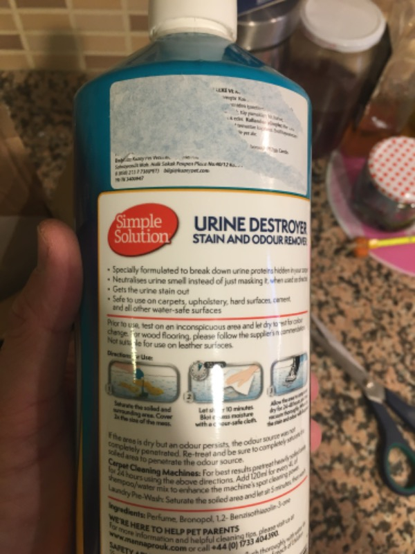 Biopet Simple Solution Urine Destroyer Idrar Leke ve Koku Giderici 1000ML