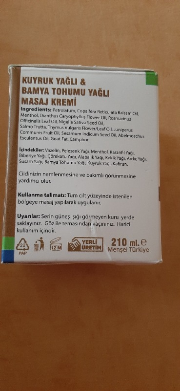 Esila Kuyruk Yağlı Krem 210 ml