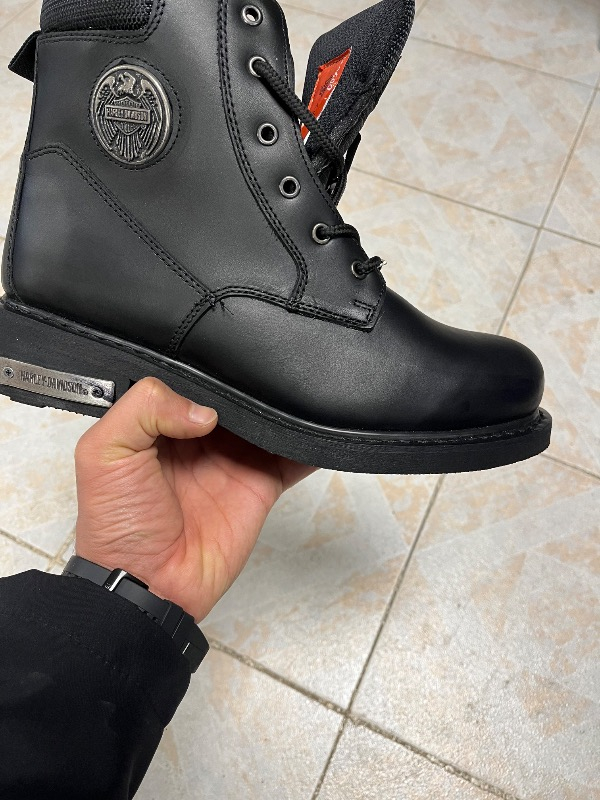 Harley Davidson Jim Erkek Siyah Deri Bot