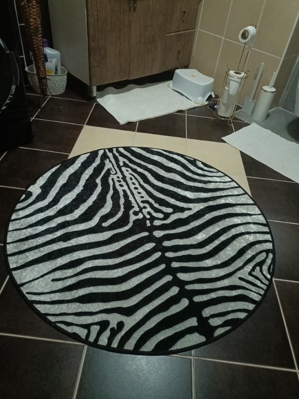 Brillant Zebra Desenli Dekoratif Halı