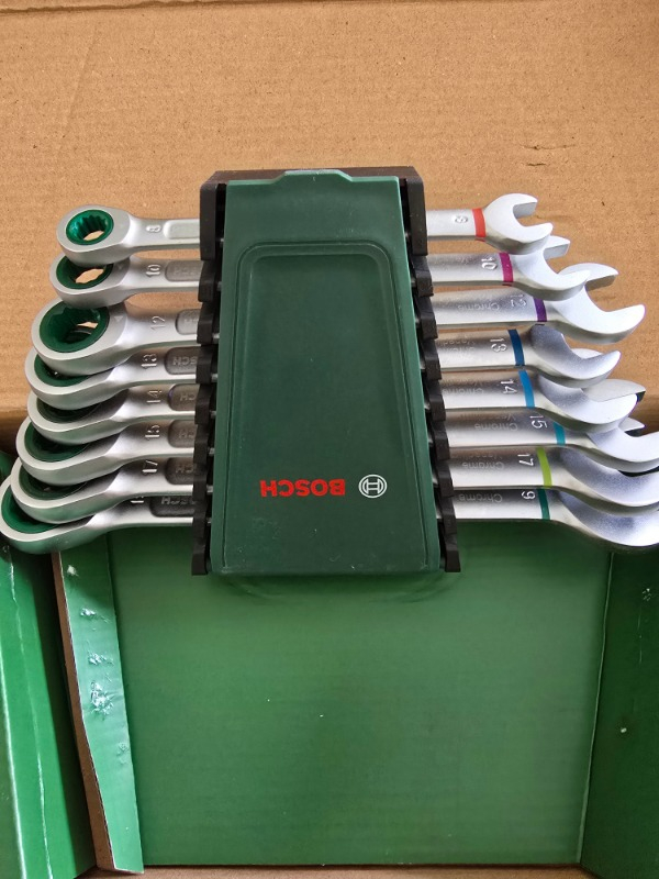 Bosch Cırcır Kombine Anahtar Seti 8 Parça - 1600A027PS