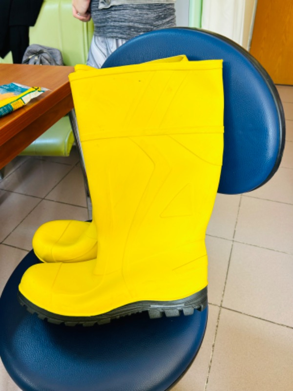 Ulaş PVC İşçi Çizmesi Merdane Kısa Sarı