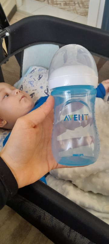 Philips Avent Natural PP Biberon 260 ml 1ay+ Mavi SCF035/17