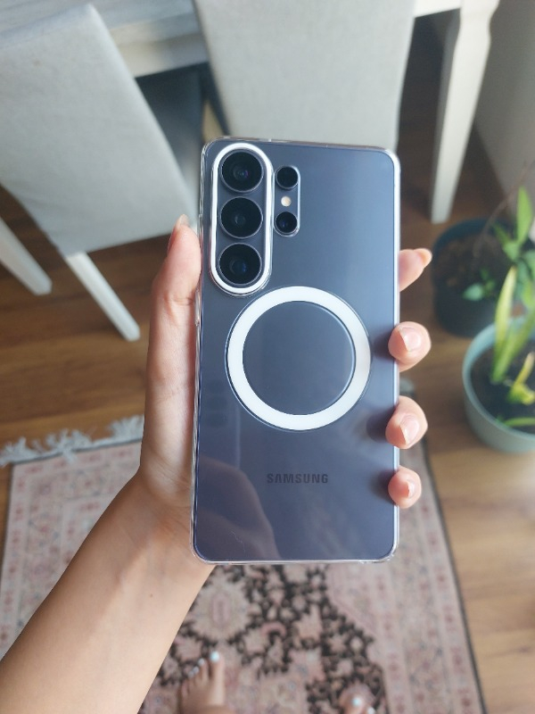 Samsung Galaxy S26 Ultra Şeffaf Magnet Kılıf
