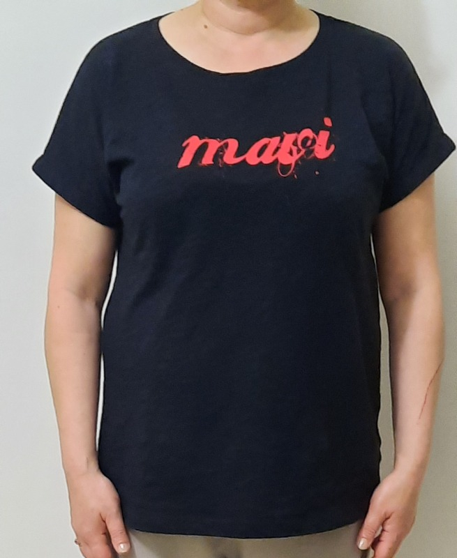 Mavi Kadın Mavi Logo Baskılı Siyah Tişört 166422-900