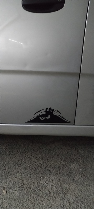 Quart Bagajdan Bakan Adam Oto Sticker, Araba Sticker