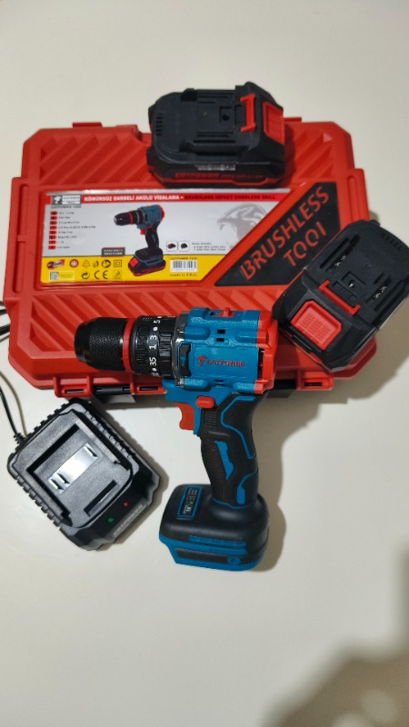 Catpower 1025 Kömürsüz Darbeli Akülü Matkap 20V 2 Ah Lion