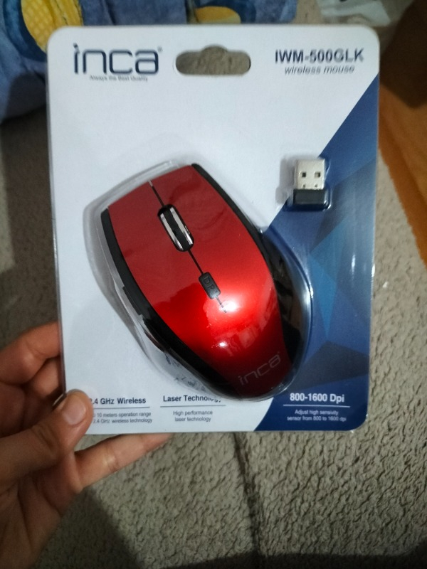 Inca IWM-500GLK Wireless Laser Mouse Kırmızı