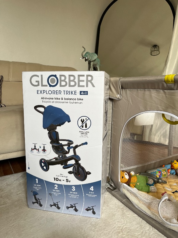 Globber Explorer 4in1 Trike Bisiklet - Kraliyet Mavisi