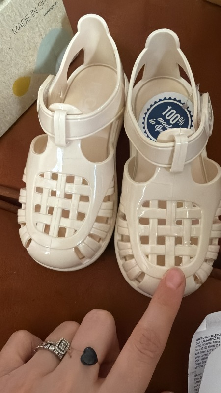Igor S10311 Tobby Gloss Çocuk Fildişi Sandalet