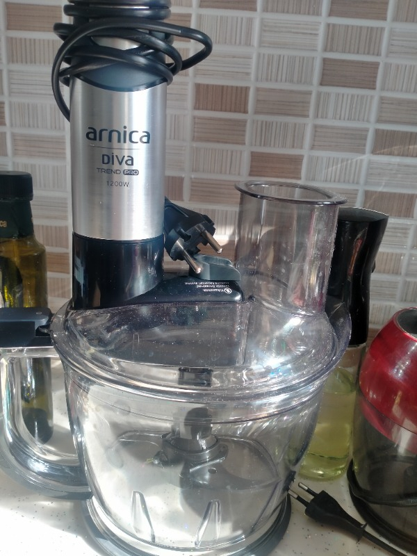Arnica GH21801 Diva Trend Pro Doğrayıcı Blender Seti Gümüş