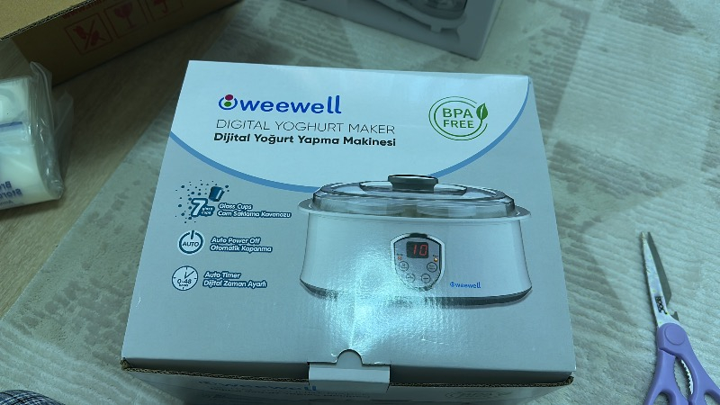Weewell Dijital Yoğurt Yapma Makinası