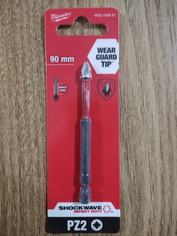 Milwaukee Bits Uç Pz2 90 mm. 1'li Paket Shockwave