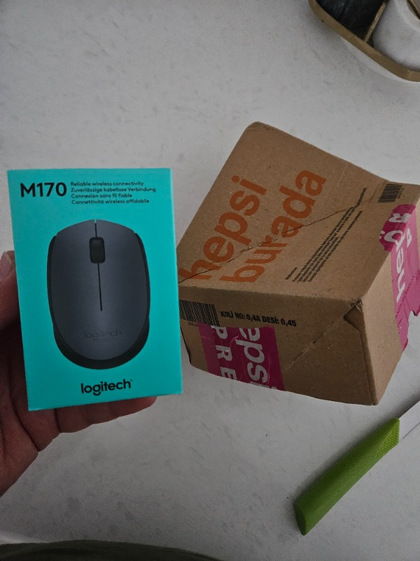 Logitech M170 USB Alıcılı Kablosuz Kompakt Mouse - Gri