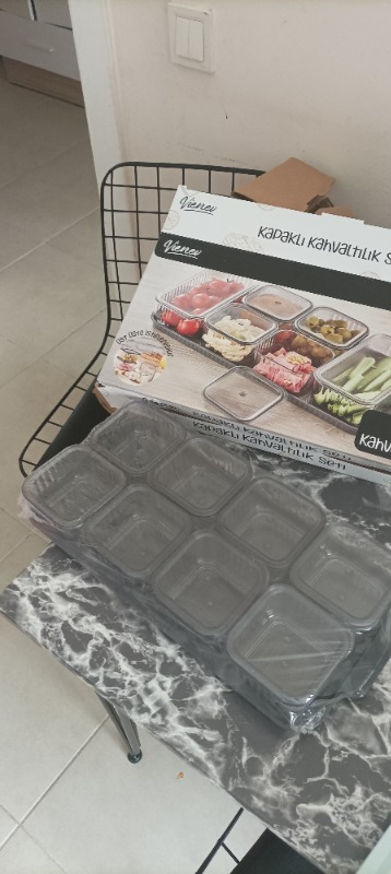 Vıenev 8 Bölmeli Kapaklı Kahvaltılık Seti