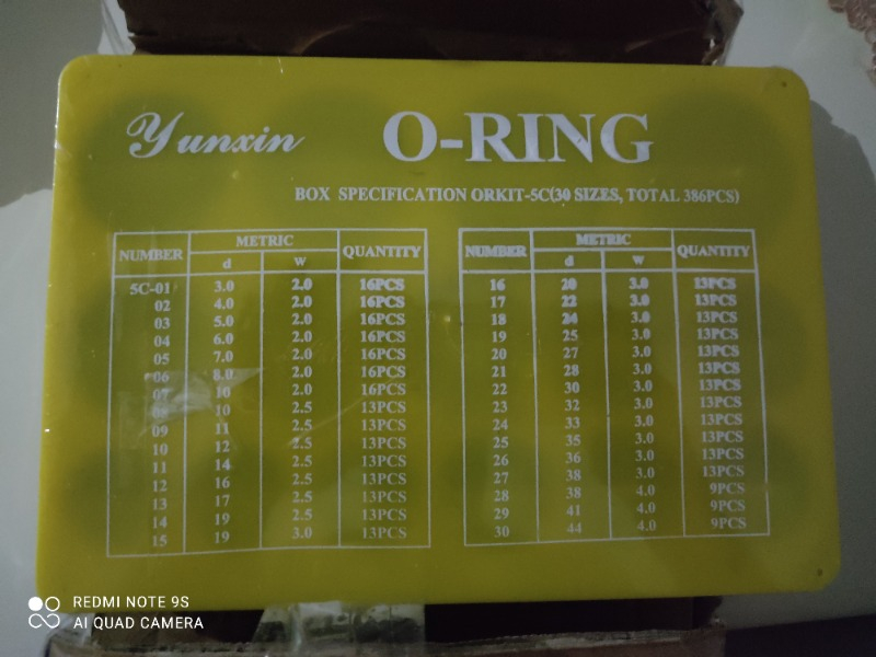 Wert 9003 O-Ring Seti, 368 Parça
