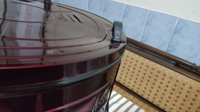 Uğur Kover Sülale Boy Termestatlı Bordo Çift Tepsili Davul Fırın 45 lt Emaye İç Gövde ile Mükemmel Isı Yalıtımı
