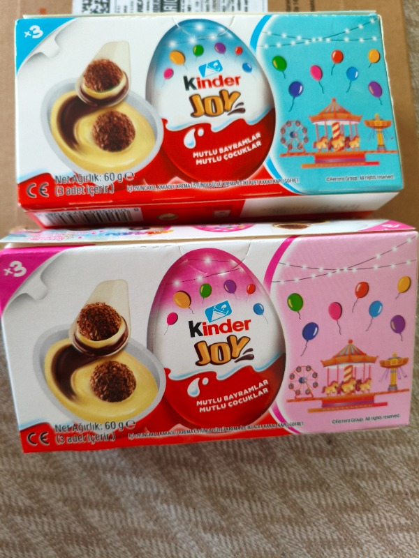 Kinder Joy Yumurta Çikolata Kızlar 20 Gr 3'lü