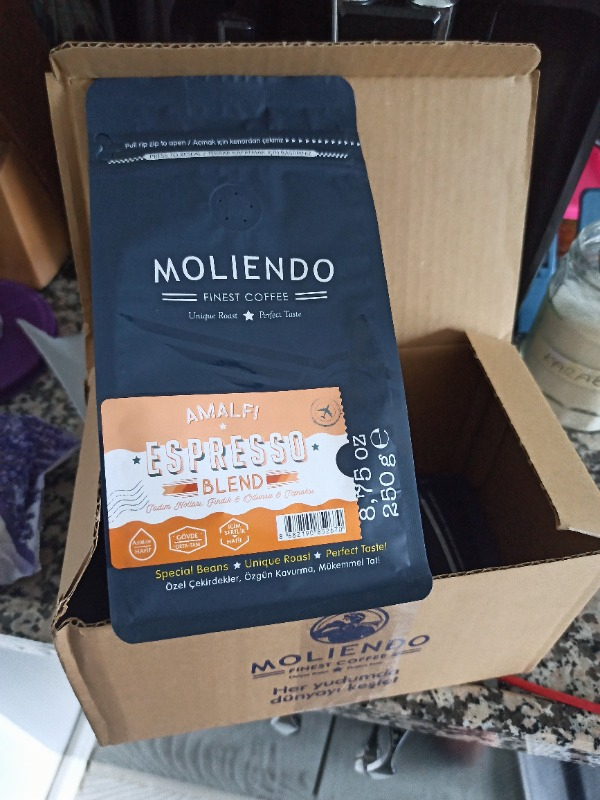 Moliendo Amalfi Espresso Blend Kahve (Çekirdek Kahve) 250 g